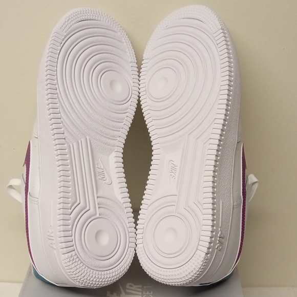 Nike Air Force 1 /White-Hyper Pink-Aquamarine-Viotech/ 6Y=7.5W /FV5948-108 - Picture 12 of 15